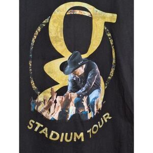 Garth Brooks Stadium Tour Concert T-Shirt Black Graphic Tee Country Music Mens S